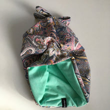 Indlæs billede til gallerivisning Børne hue i bohéme med sløjfe. Str.4-8 år - TrikkerDesign