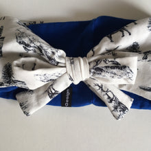 Indlæs billede til gallerivisning Pige pandebånd med dyr og sløjfe. Str.2-4 år - TrikkerDesign