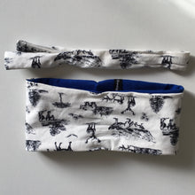 Indlæs billede til gallerivisning Pige pandebånd med dyr og sløjfe. Str.2-4 år - TrikkerDesign