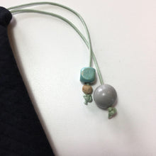 Indlæs billede til gallerivisning Øretelefon pose/ Tøjpose i sort quilt - TrikkerDesign