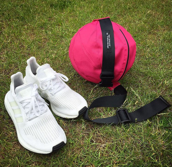 Fodboldtaske i pink (til 4’er bold). - TrikkerDesign