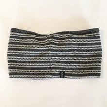 Indlæs billede til gallerivisning Pige Pandebånd med sølvtråd og lækker grå Stretch str. 8-14 år - TrikkerDesign