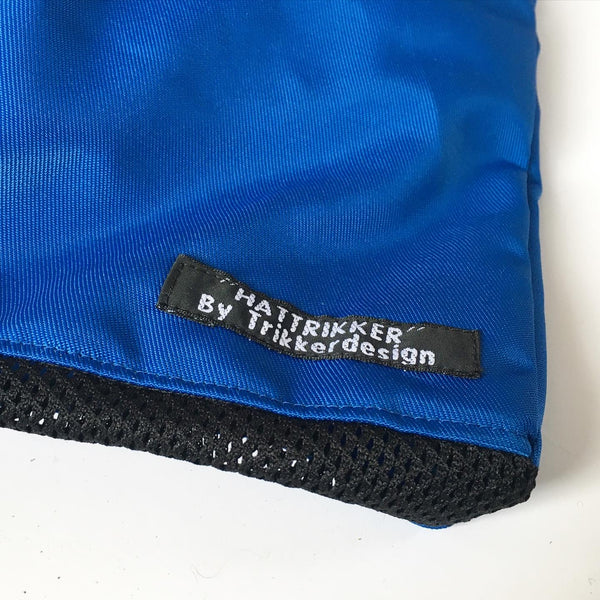 Målmandshandske taske i koboltblå
