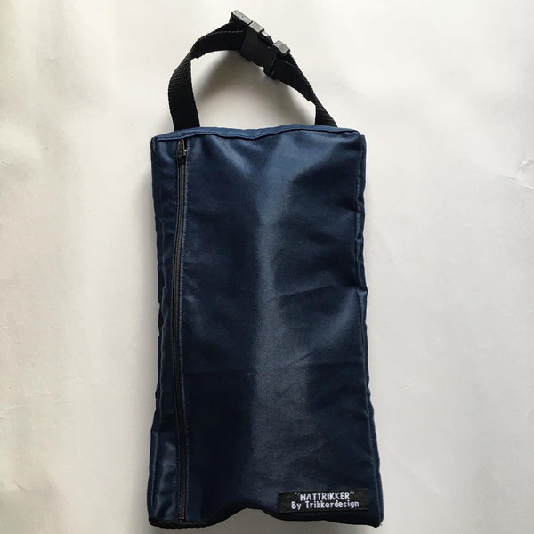 Målmandshandske taske i mørkeblå