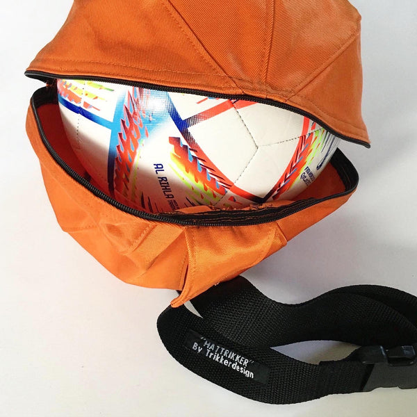 Fodboldtaske i orange