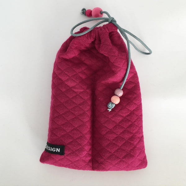 Babyalarm pose i mørk lyserød - TrikkerDesign