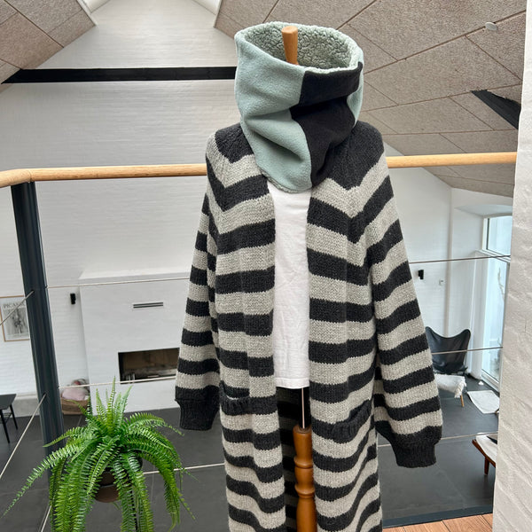 Halsedisse i blødt jadegrønt teddybear med forskelligt fleece