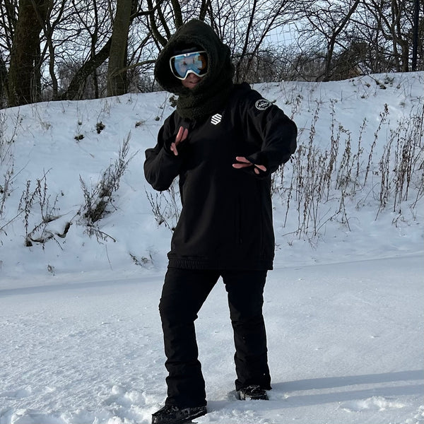 Balaclava i army Teddy med camouflage fleece.