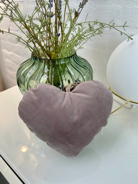 Bred julesløjfe i rosa velour.