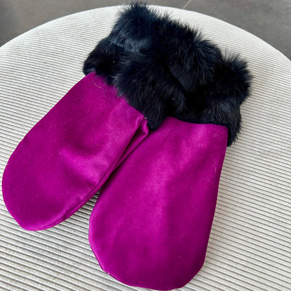 Bløde luffer i skønt blødt velour.