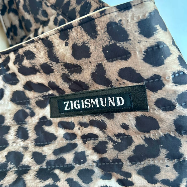 Shopper i quiltet dyreprint