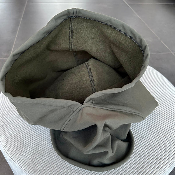 Balaclava i army grøn vandafvisende stof.