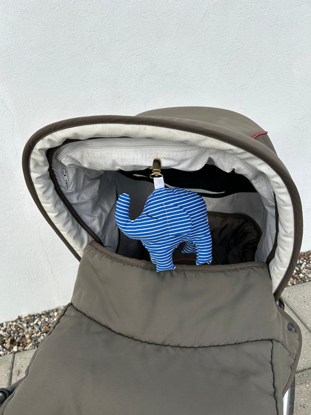 Barnevogns clips med Elefanten Tristan