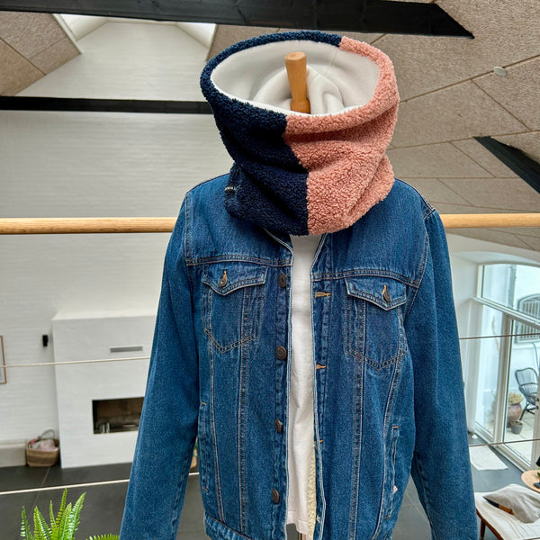 Halsedisse i rosa og blå teddybear