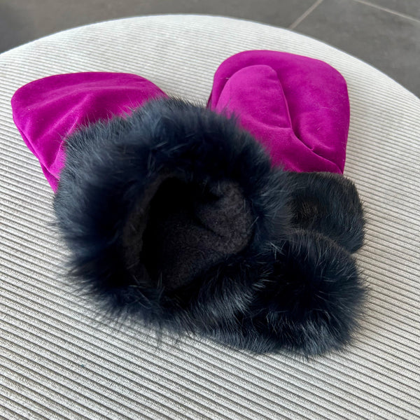 Bløde luffer i skønt blødt velour.