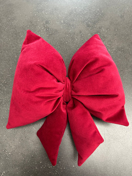 Velour sløjfe i varm rød ❤️