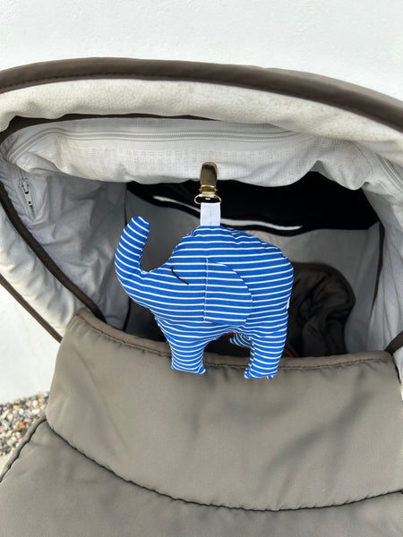 Barnevogns clips med Elefanten Tristan