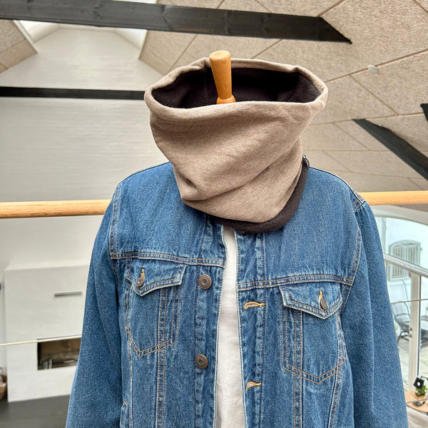 Halsedisse i Isoli med blødt sort fleece