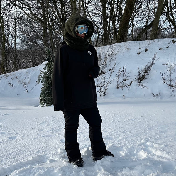 Balaclava i army Teddy med camouflage fleece.