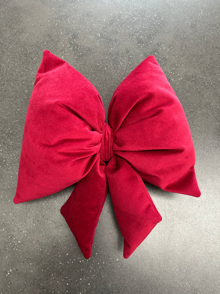 Velour sløjfe i varm rød ❤️