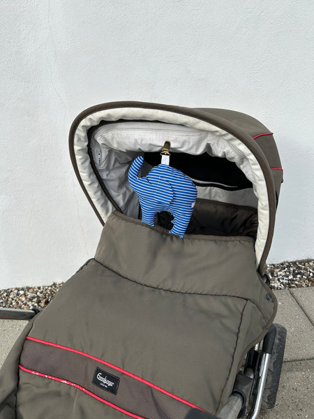 Barnevogns clips med Elefanten Tristan