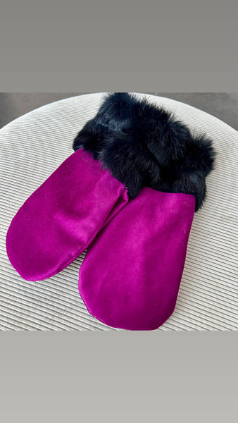 Bløde luffer i skønt blødt velour.