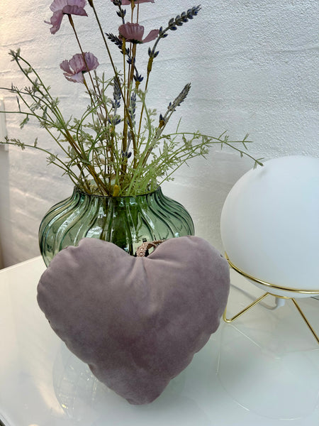 Bred julesløjfe i rosa velour.