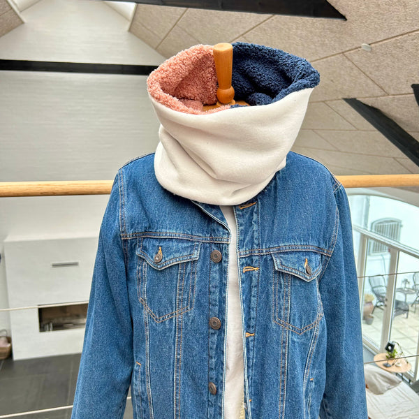 Halsedisse i rosa og blå teddybear