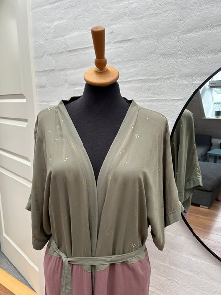 Strand kimono i 3 farver med guld prikker str. xs/m