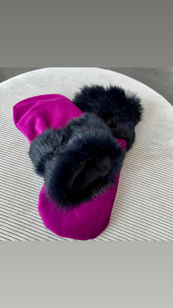 Bløde luffer i skønt blødt velour.