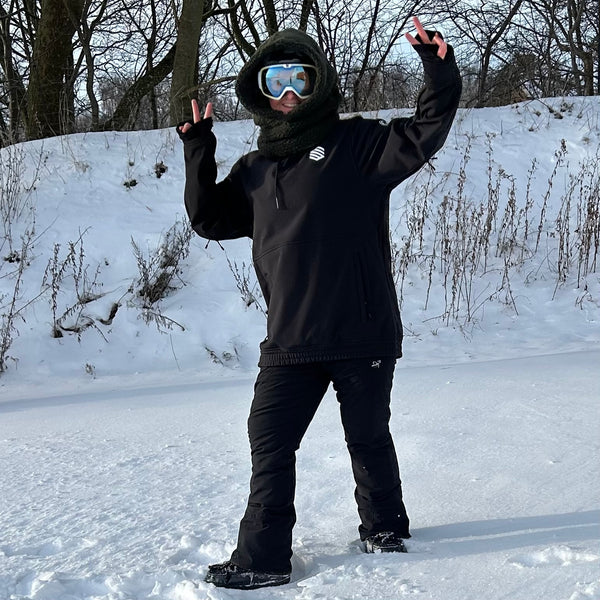 Balaclava i army Teddy med camouflage fleece.