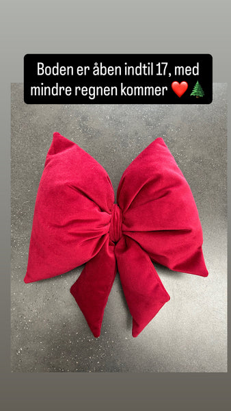 Velour sløjfe i varm rød ❤️