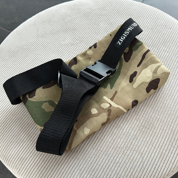 Bæltetaske/crossbody bag i militær.