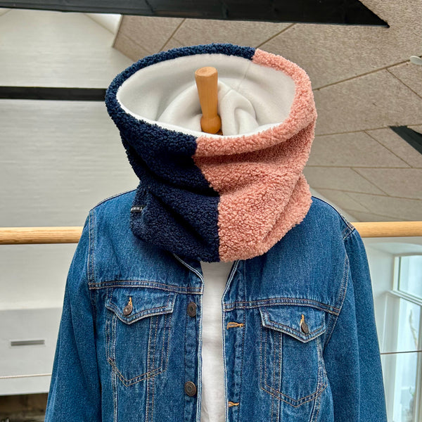 Halsedisse i rosa og blå teddybear