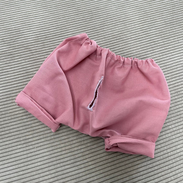 Skønne shorts til bamsen i rosa.