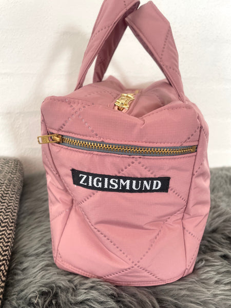 Makeup taske i skøn Rosa quilt og hanke.