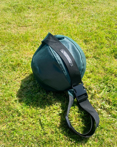 Fodboldtaske i dyb grøn