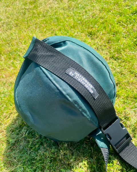 Fodboldtaske i dyb grøn