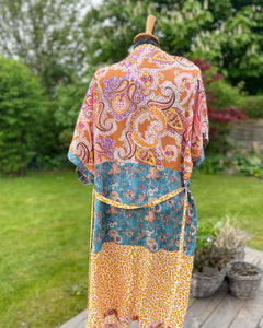 Strand Kimono i flere nuancer og med mønster og dyreprint (xs-m)