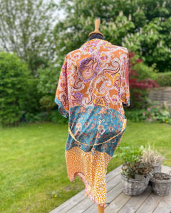 Strand Kimono i flere nuancer og med mønster og dyreprint (xs-m)