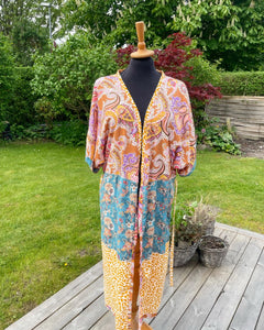 Strand Kimono i flere nuancer og med mønster og dyreprint (xs-m)