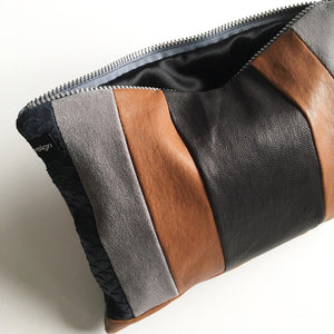 Clutch i stribet skind - TrikkerDesign