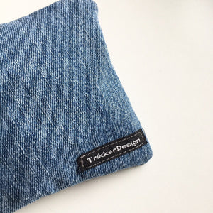 Clutch/makeup taske i denim - TrikkerDesign