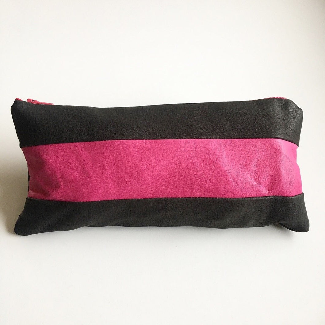 Clutch i Pink og antracit - TrikkerDesign