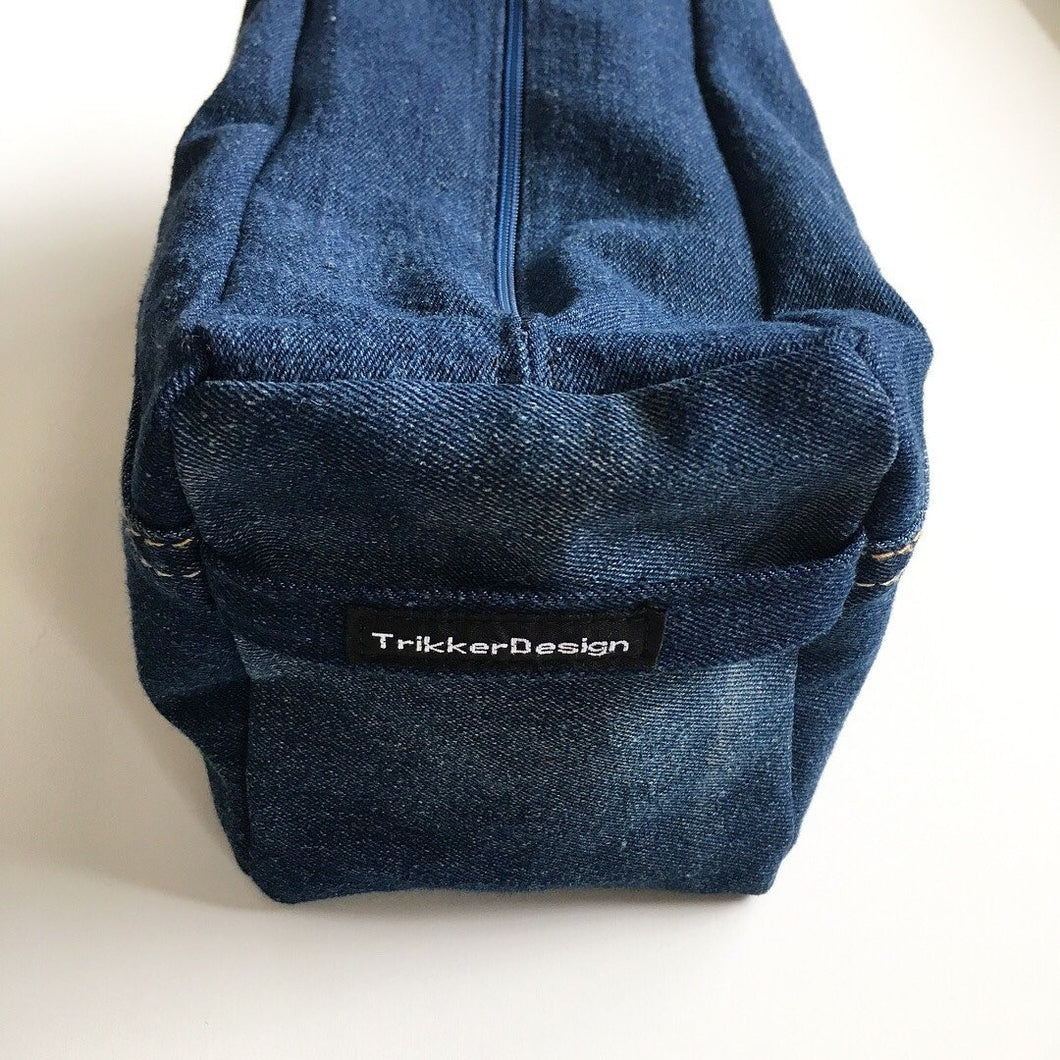 Toilettaske i denim - TrikkerDesign