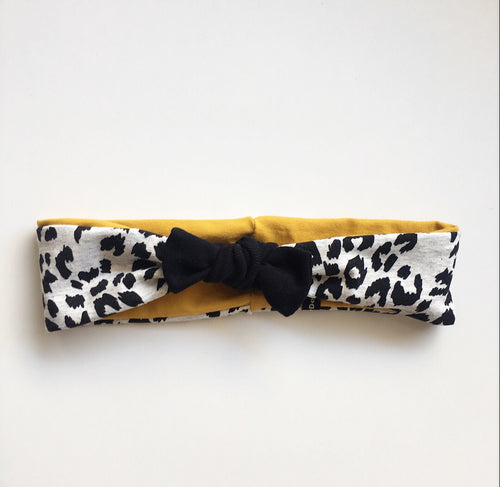 Pige Hårbånd i leopard og karry. Str.8-14 år. - TrikkerDesign
