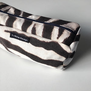 Lille toilettaske med zebra print - TrikkerDesign