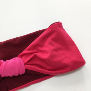 Pandebånd med pink og bordeaux - TrikkerDesign