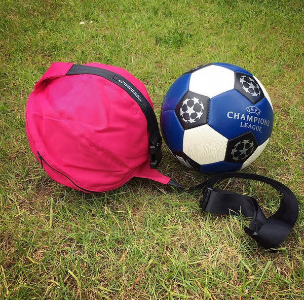 Fodboldtaske i pink (til 4’er bold). - TrikkerDesign