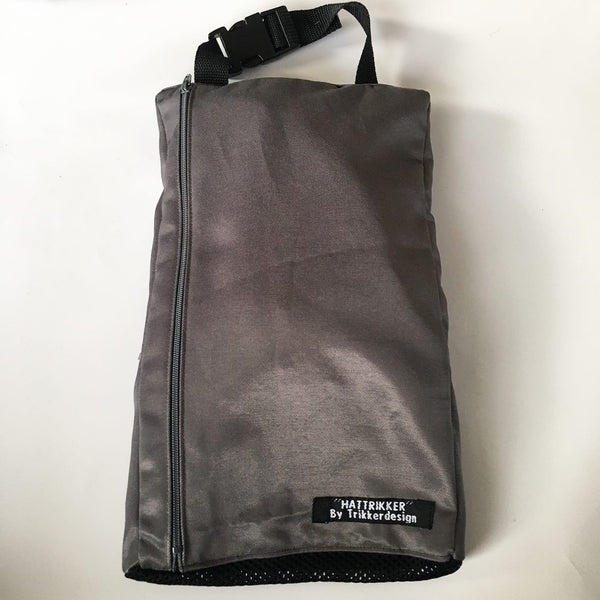 Målmandshandske taske i grå